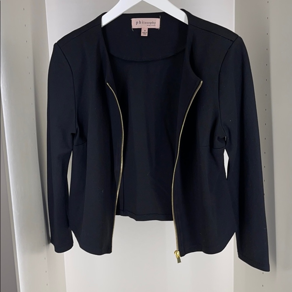 Philosophy Black Blazer size S!